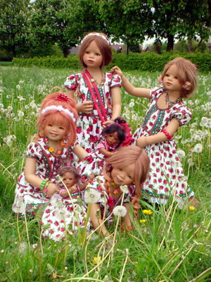 Sanrike, Tivi, Bellis, Jinka und Kleine
